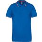 Kariban Polo maille piquée manches courtes homme light_royal_blue/red/white