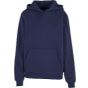 Build Your Brand Ladies Fluffy Hoody Navy