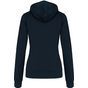 kariban sweat-shirt zippé capuche contrastée femme navy/fine_grey