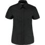 Kustom Kit Workwear Oxford Shirt Short Sleeve Black