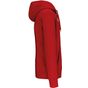 kariban Sweat-shirt zippé capuche unisexe red