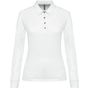 Kariban Polo jersey manches longues femme white