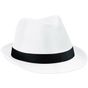 Beechfield Chapeau Fedora white/black