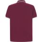 JHK Man regular polo burgundy/white