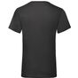 fruit of the loom Valueweight V-Neck T black