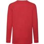 fruit of the loom Long Sleeve Valueweight T Kids rouge