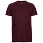 Neutral Mens Fitted T-Shirt bordeaux