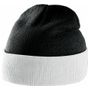 K-up Bonnet bicolore avec revers black/white