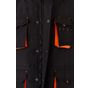 Velilla Gilet matelassé bicolore multipoches black/orange