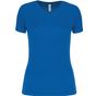 ProAct T-shirt de sport manches courtes col v femme aqua_blue