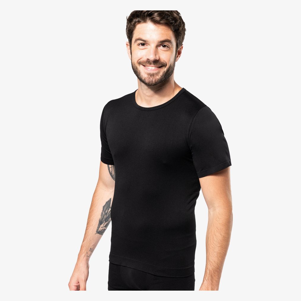 T-shirt seconde peau écoresponsable manches courtes homme kariban