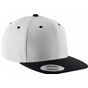 k-up Casquette visière plate - 6 panneaux white/black