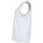SF Clothing Women´s high neck slash armhole vest white