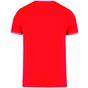 Kariban T-shirt maille piquée col V homme red/navy/white