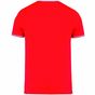 kariban T-shirt maille piquée col V homme red/navy/white