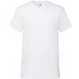 fruit of the loom Valueweight V-Neck T white