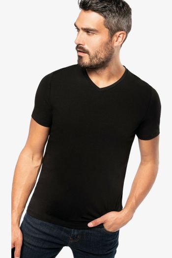 Image produit T-shirt manches courtes col V homme