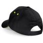 Beechfield Casquette Ultimate 5 panneaux à visière sandwich black/lime_green