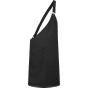 karlowsky Asymmetrical bib apron classic with pocket black