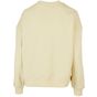 Build Your Brand Ladies Oversized Crewneck Sweatshirt soft_yellow