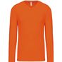 Kariban T-shirt col V manches longues orange