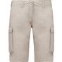 Kariban Bermuda léger multipoches femme beige