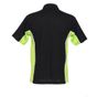 kustom kit Gamegear Track Polo black/lime/white
