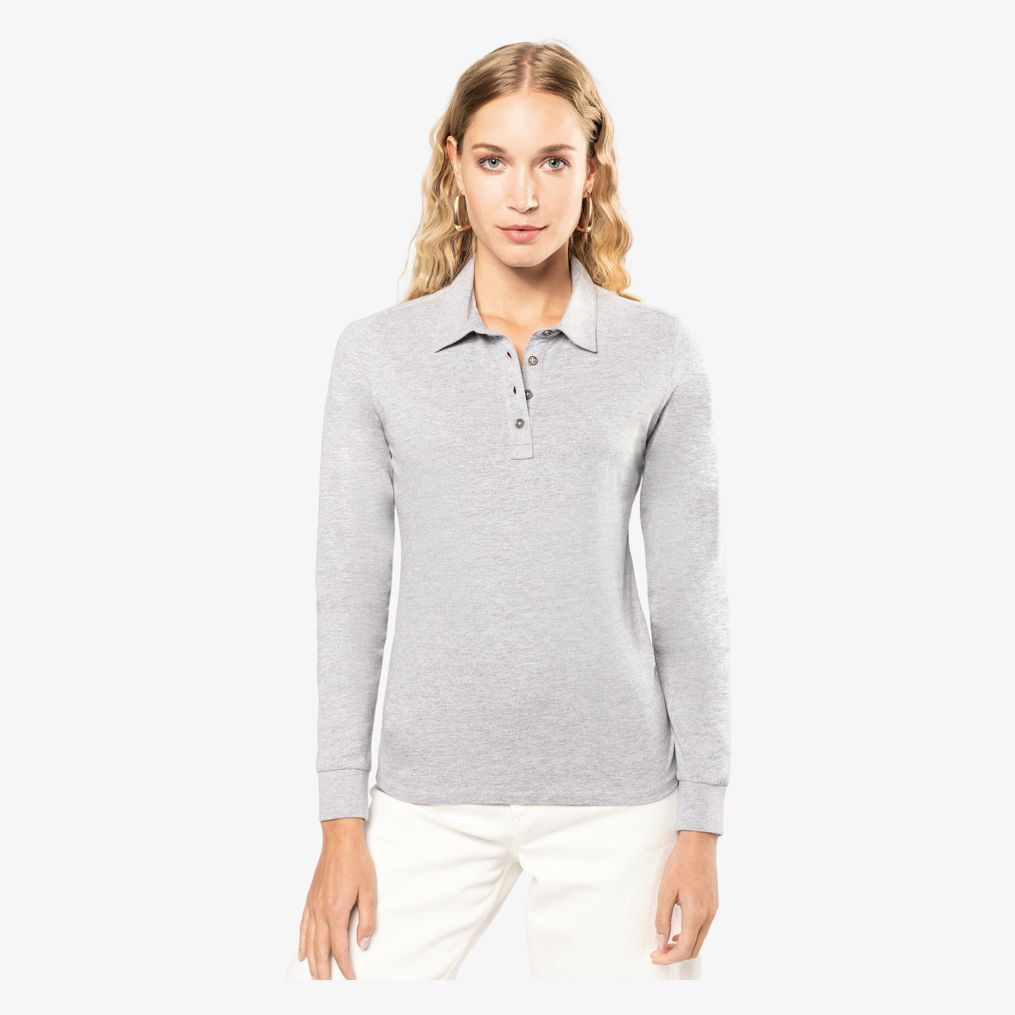 Polo jersey manches longues femme kariban