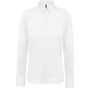 kariban Chemise popeline manches longues femme  white