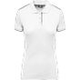 WK Designed To Work Polo Day To Day contrasté manches courtes femme white/navy