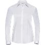 Russell Chemise à chevrons cintrée manches longues femme white