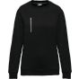 WK Designed To Work Sweat-shirt Day To Day zip poche contrastée unisexe black/silver
