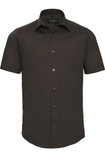 Men's Short Sleeve Fitted Stretch Shirt