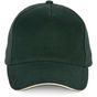 K-up Casquette - 5 panneaux forest_green/beige