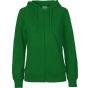 Neutral Ladies Zip Hoodie green