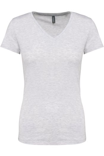 T-shirt col V manches courtes femme