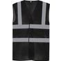 Yoko Gilet haute visibilité à maille ajourée recyclée black