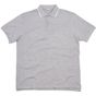 mantis The Tipped Polo heather_grey_melange/white