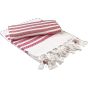 A&R Fouta Dalaman Hamamzz® White / Fire red