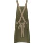 karlowsky Bib apron urban-look with cross straps and pocket moss_green