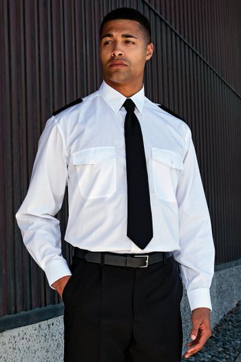 Image produit Chemise pilote à manches longues pour homme