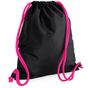 Bagbase Sac de gym Icon black/fuchsia