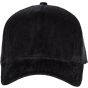 K-up Casquette en velours - 5 panneaux black