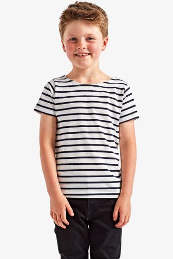 Image produit T-shirt marinière « coastal » enfant à manches courtes