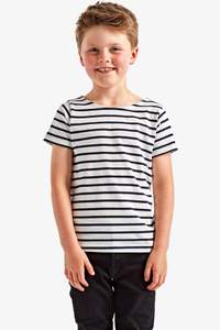 Image produit T-shirt marinière « coastal » enfant à manches courtes