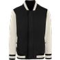 HRM Men´s Premium College Jacket Black / Off white