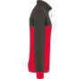 WK Designed To Work Sweat-shirt écoresponsable col zippé unisexe red/dark_grey