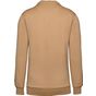 WK-Designed-To-Work Sweat-shirt Day To Day zip poche contrastée unisexe camel/black