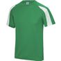 AWDis Just Cool Contrast cool T kelly_green/arctic_white