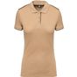 WK Designed To Work Polo Day To Day contrasté manches courtes femme camel/black